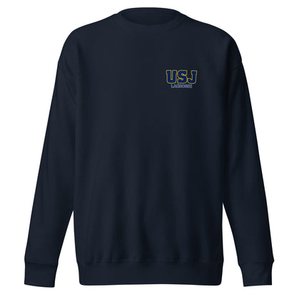 Performance | Crewneck | USJ women’s lacrosse | USJ Emblem Logo