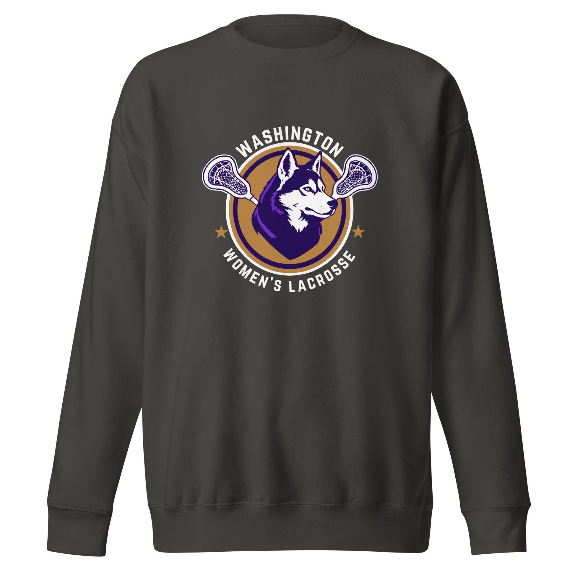 Performance | Crewneck | UW Women's Club Lacrosse | Badge Logo
