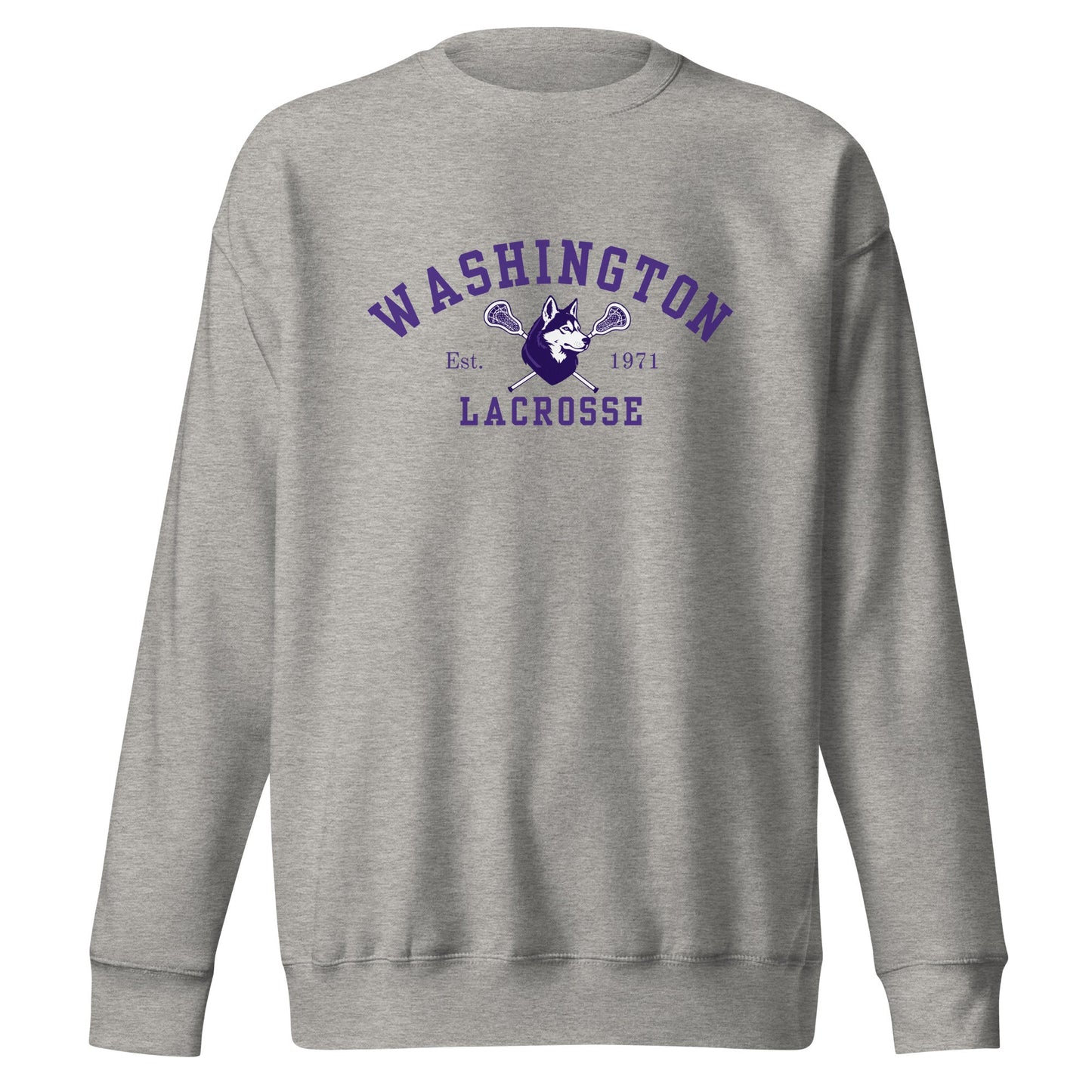 Performance | Crewneck | UW Women's Club Lacrosse | Washington Lacrosse Logo