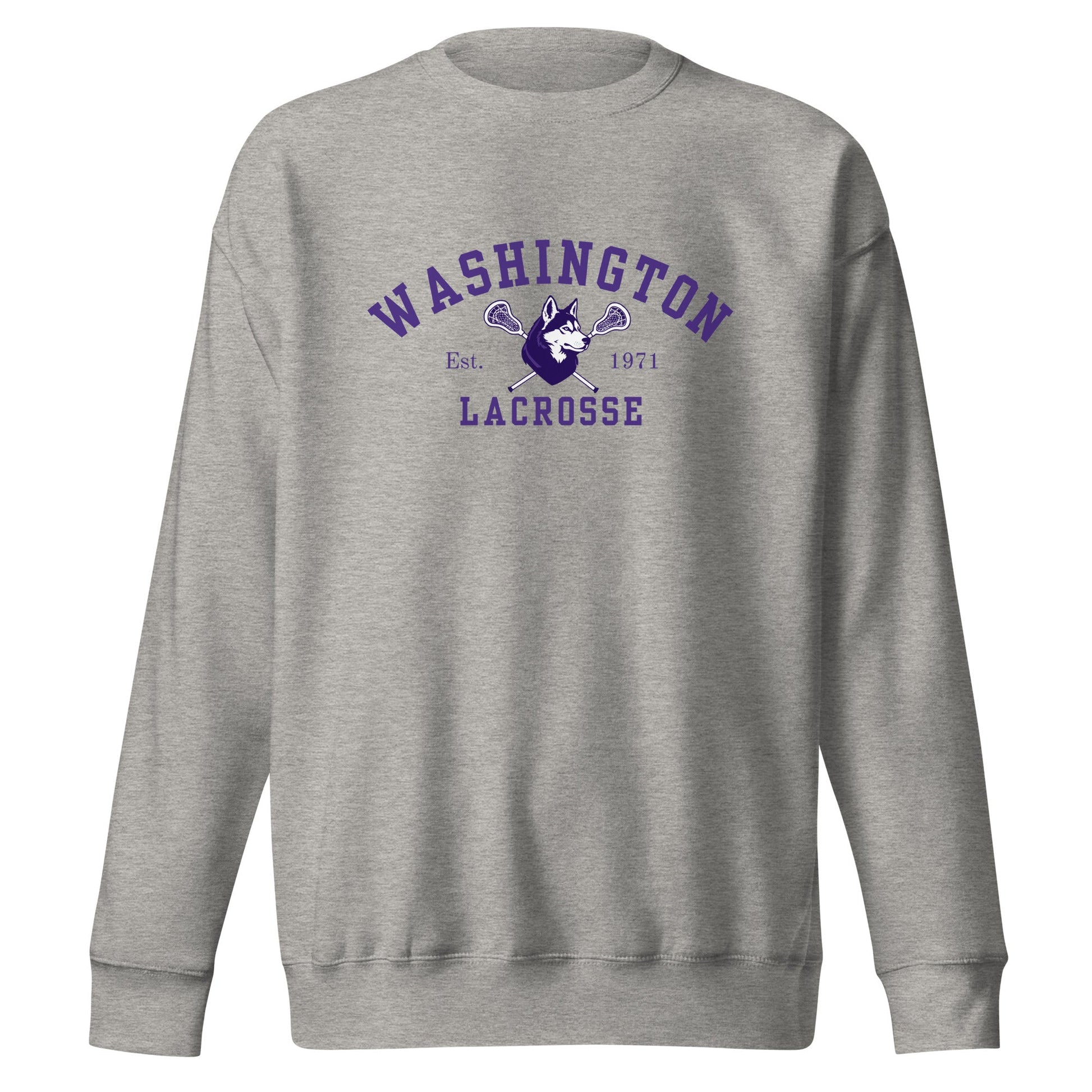 Performance | Crewneck | UW Women's Club Lacrosse | Washington Lacrosse Logo