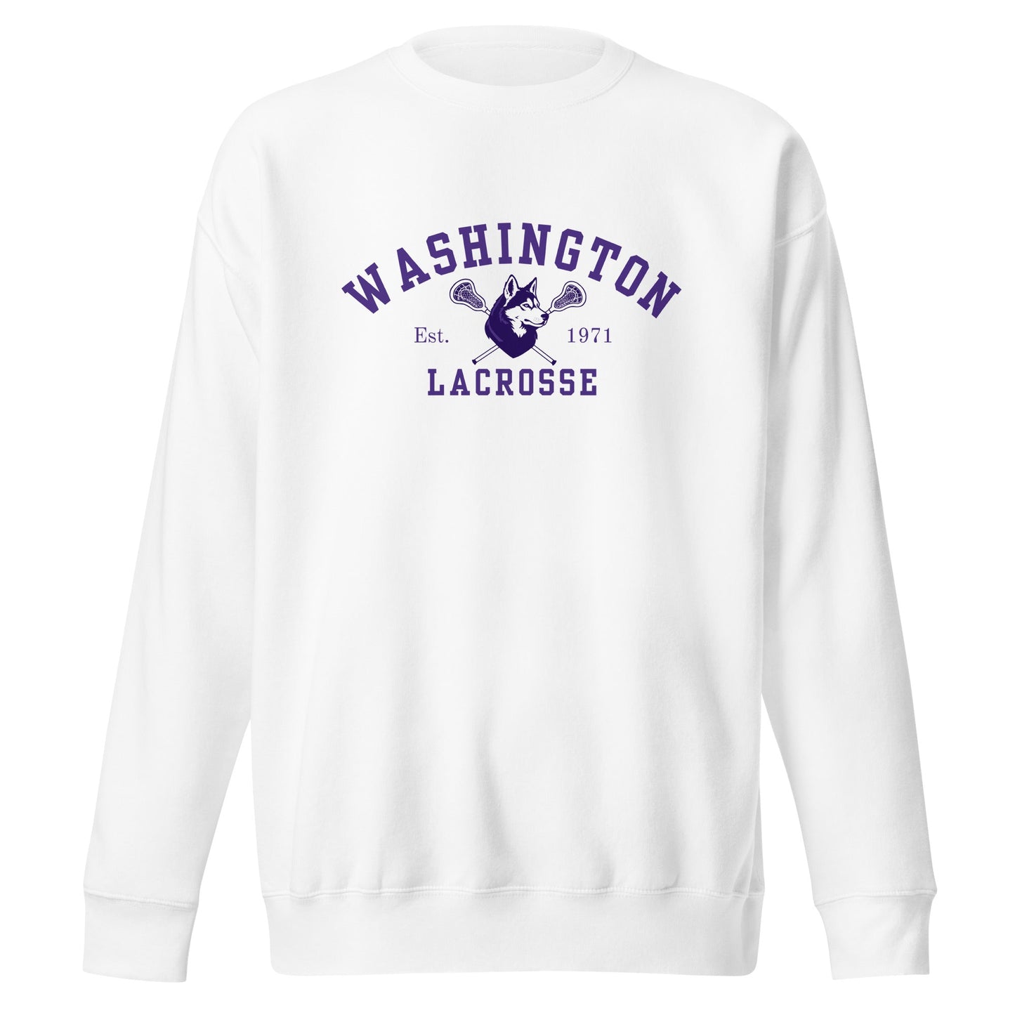 Performance | Crewneck | UW Women's Club Lacrosse | Washington Lacrosse Logo