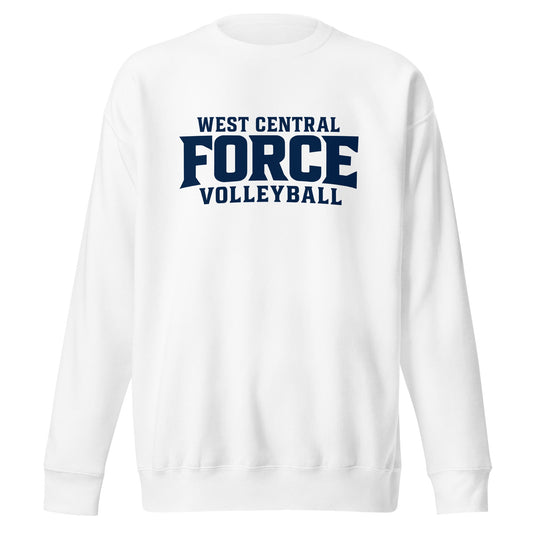Performance | Crewneck | West Central Force Volleyball | Blue Logo