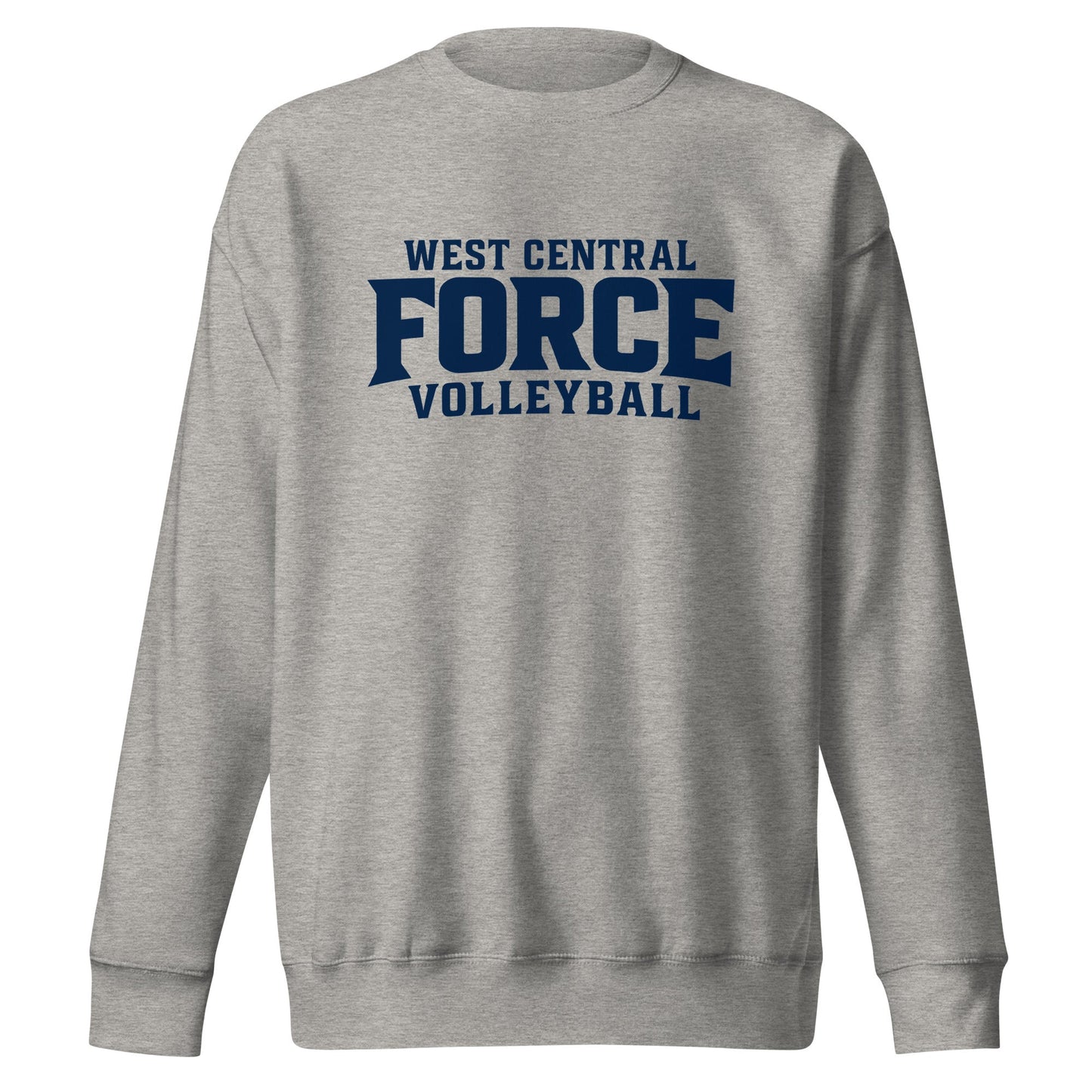 Performance | Crewneck | West Central Force Volleyball | Blue Logo