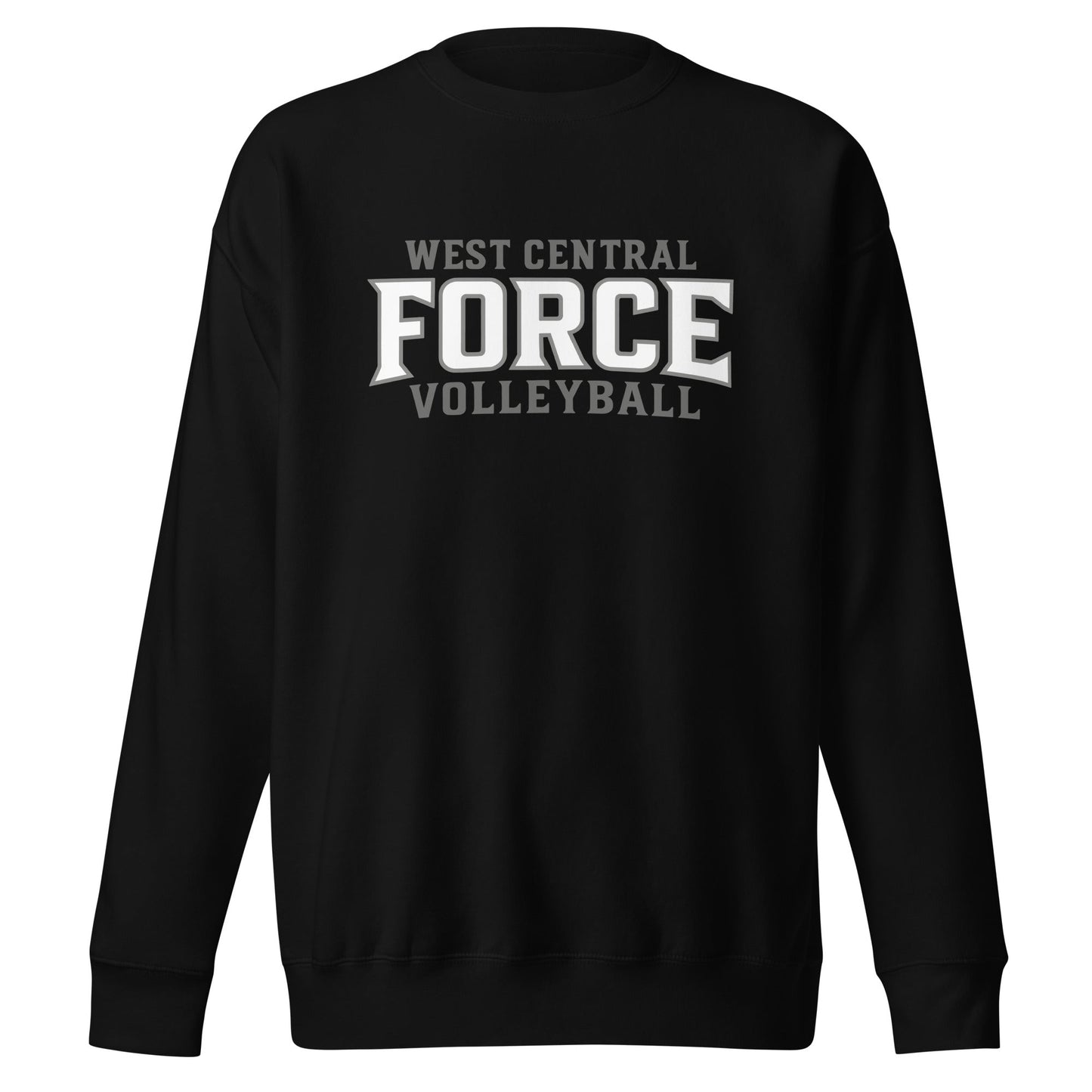 Performance | Crewneck | West Central Force Volleyball | Grey Logo