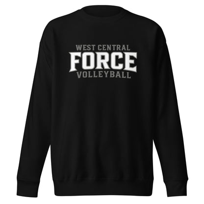 Performance | Crewneck | West Central Force Volleyball | Grey Logo
