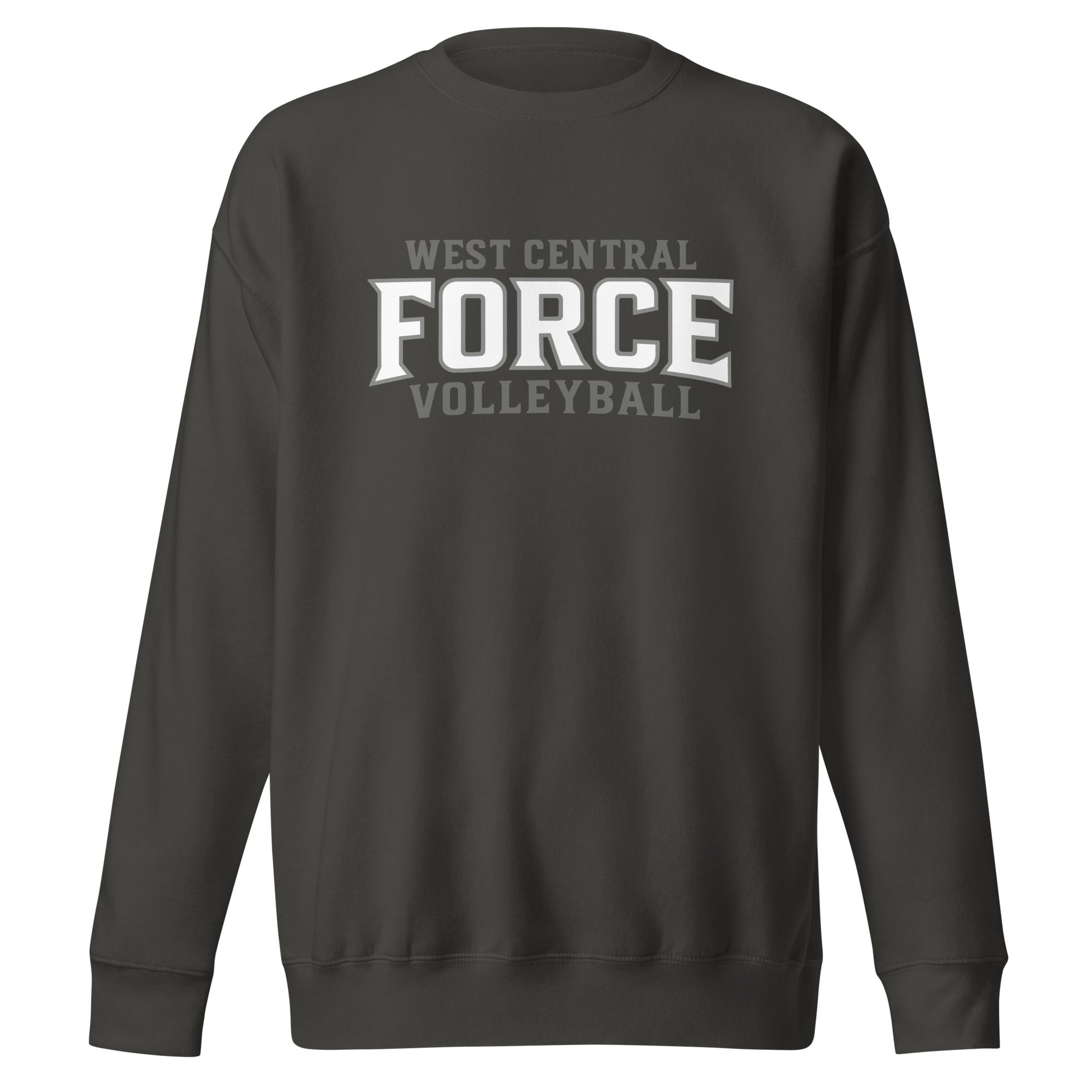 Performance | Crewneck | West Central Force Volleyball | Grey Logo