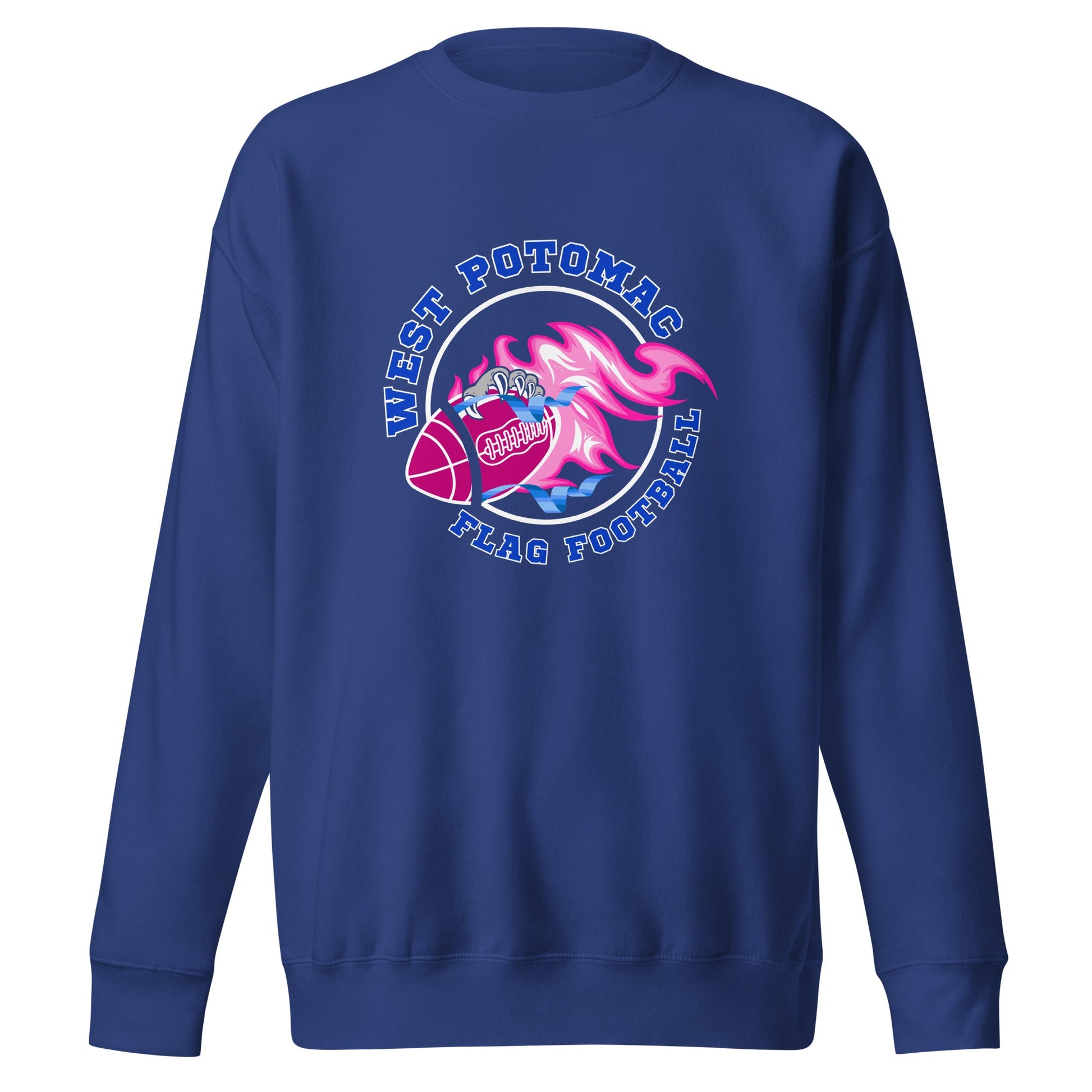 Performance | Crewneck | West Potomac Flag Football | Crest Logo