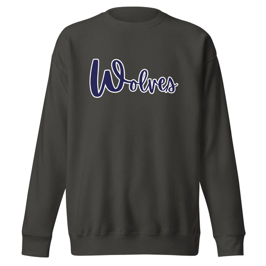 Performance | Crewneck | White Mountain School | Script Logo