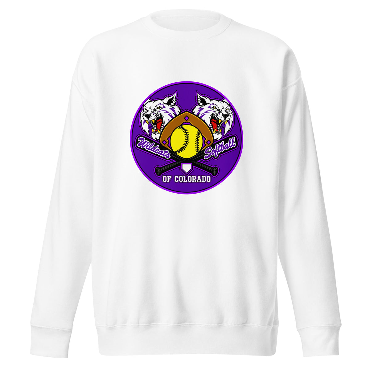 Performance | Crewneck | Wildcats Softball | Badge Logo
