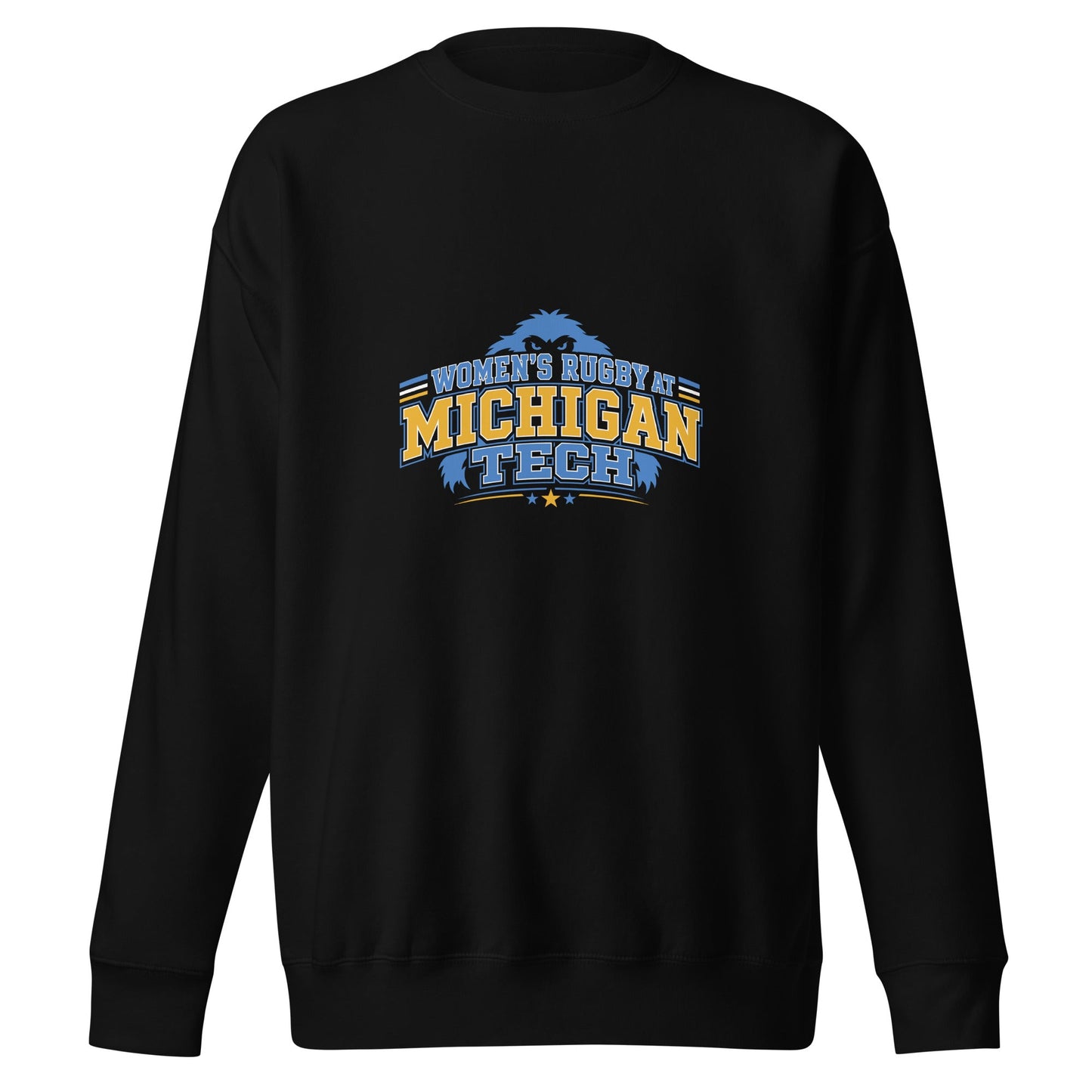 Performance | Crewneck | Women’s Rugby at Michigan Tech | Varsity Crest Logo