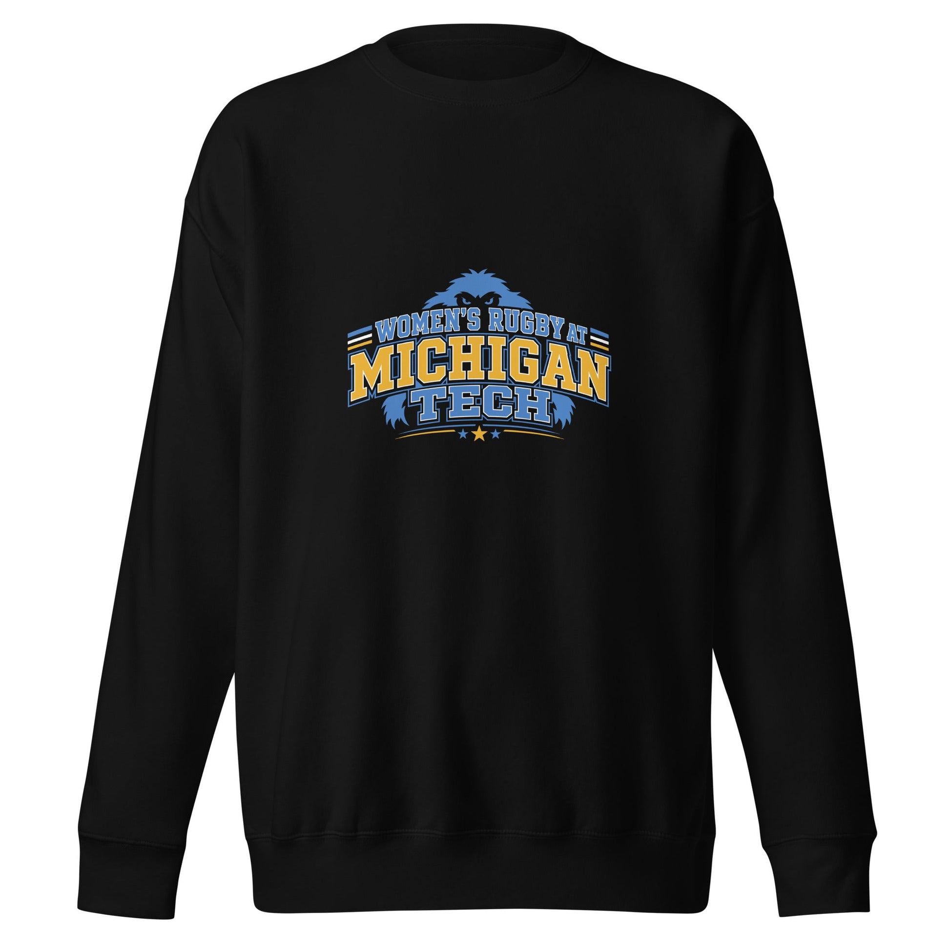 Performance | Crewneck | Women’s Rugby at Michigan Tech | Varsity Crest Logo
