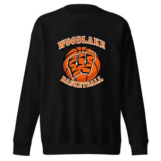Performance | Crewneck | Woodlake Boys Basketball | Athletics Logo