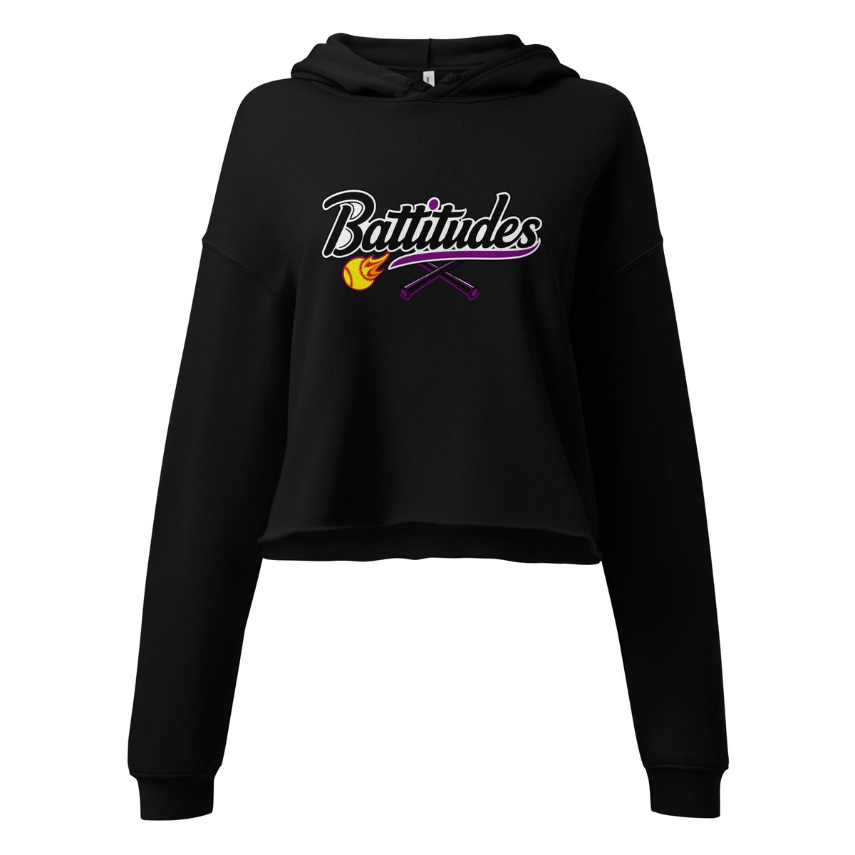 Performance | Cropped Hoodie | Battitudes | Crest Logo
