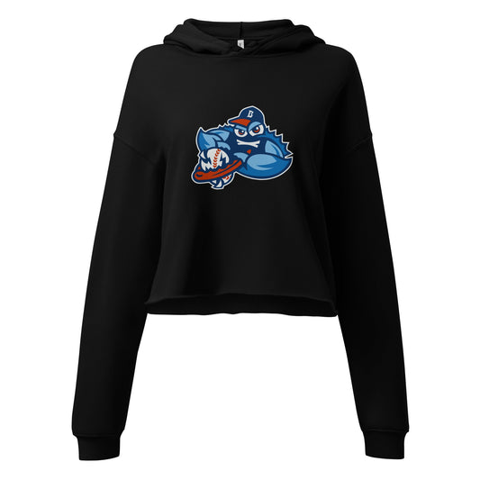 Performance | Cropped Hoodie | Bellport BlueClaws | Mascot Logo