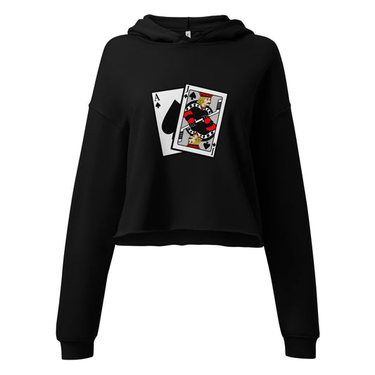 Performance | Cropped Hoodie | Blackjack’s Roller Hockey | Royal Spade Crest Logo