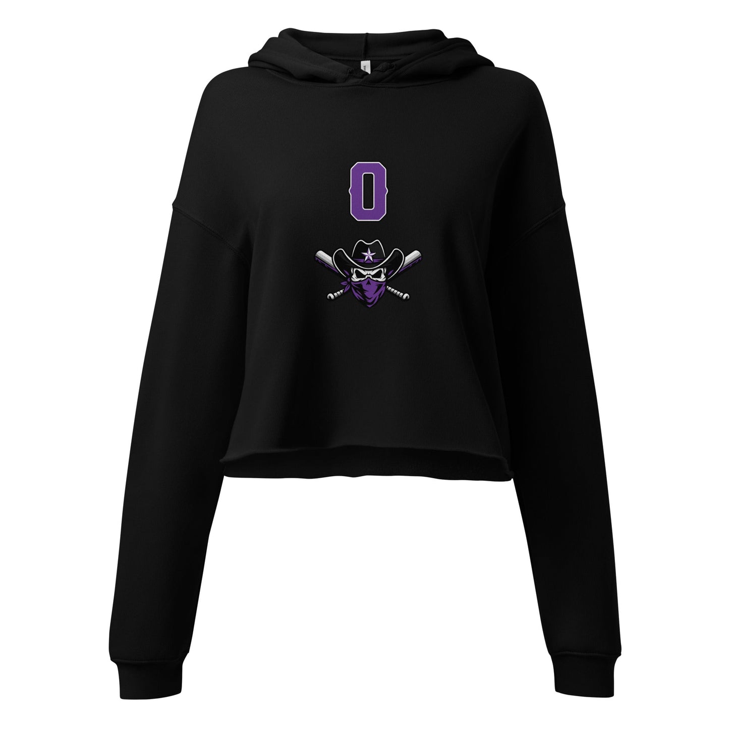 Performance | Cropped Hoodie | Carolina Outlaws Baseball | Purple Renegades Logo