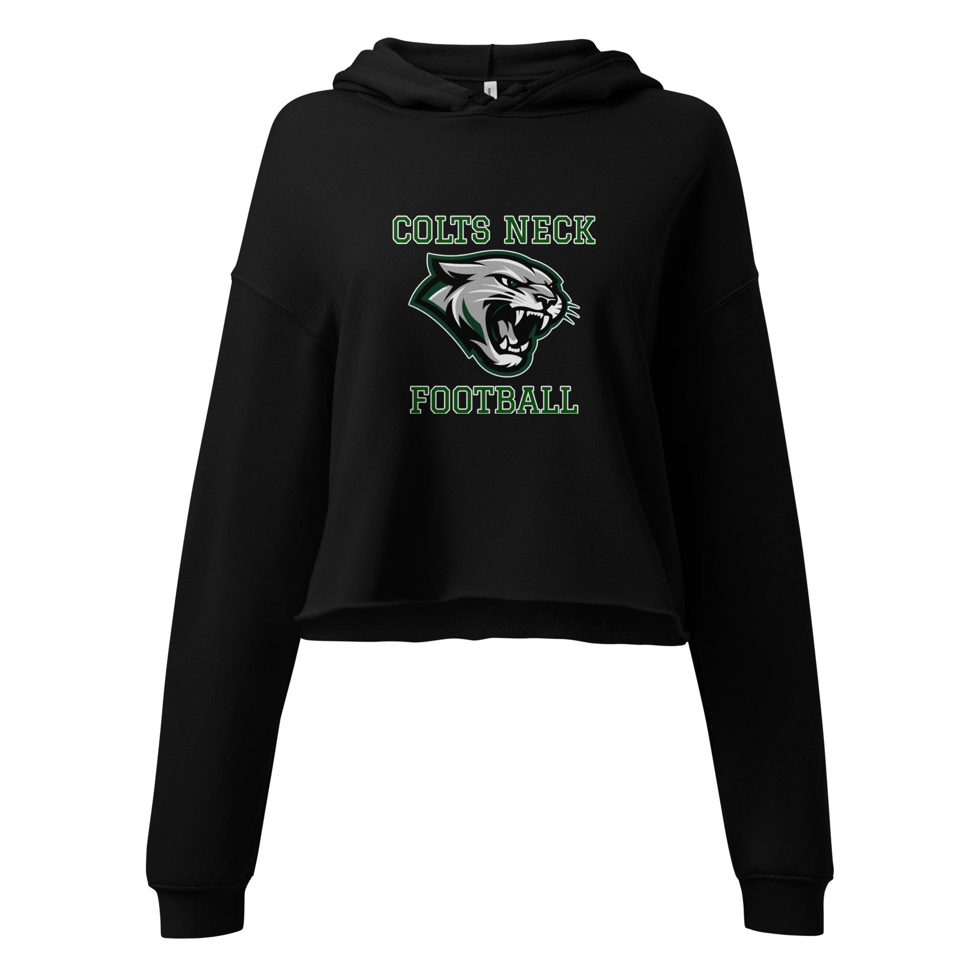 Performance | Cropped Hoodie | Colts Neck Cougars | Youth Tackle Football (AYF) | Green Predator Logo