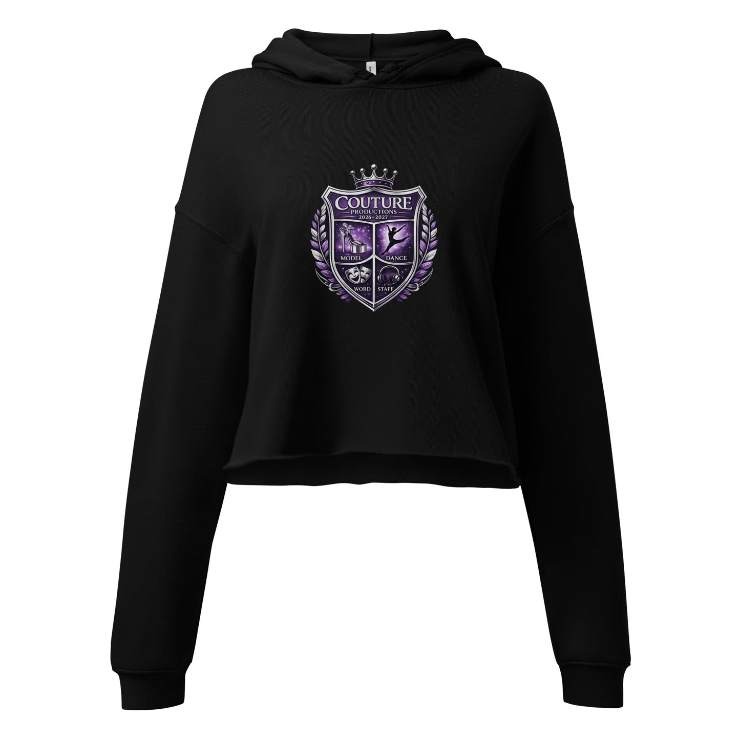 Performance | Cropped Hoodie | Couture Productions | Couture Shield Logo