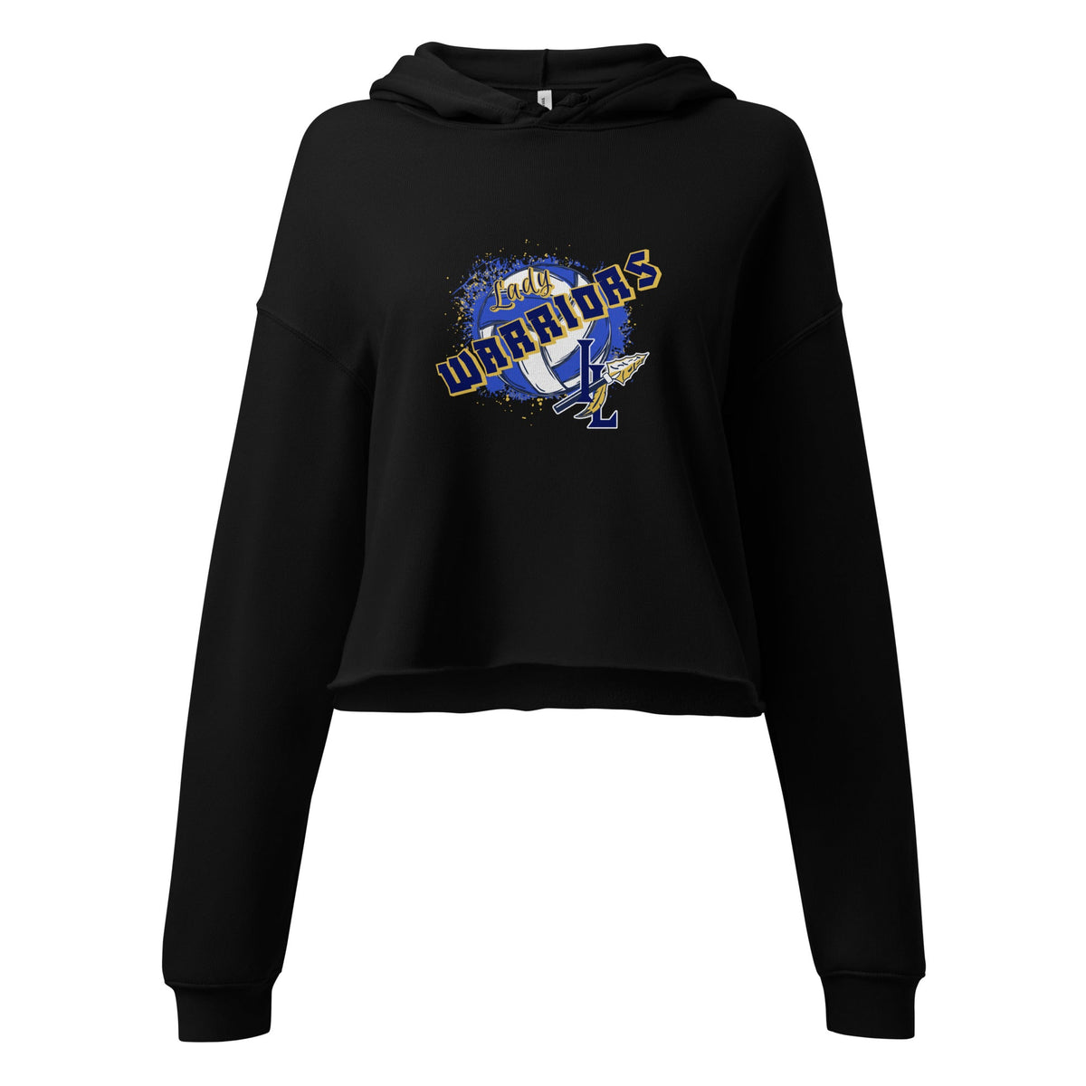Performance | Cropped Hoodie | Indian Land Middle School Volleyball | Vanguard Warriors Logo