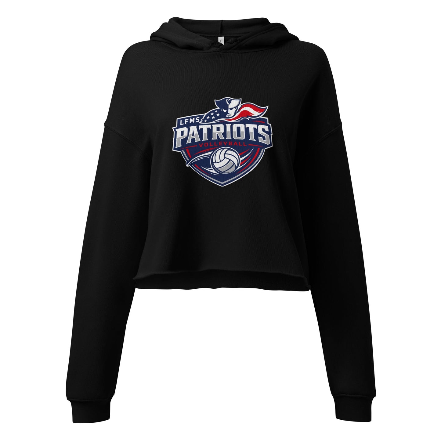 Performance | Cropped Hoodie | LFMS Athletics | Patriots Volleyball Logo