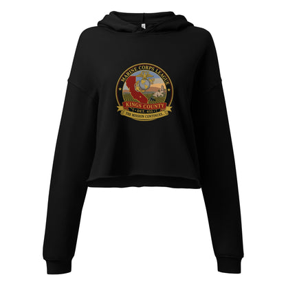 Performance | Cropped Hoodie | Marine Corps League kings County Det 455 | Shield Logo