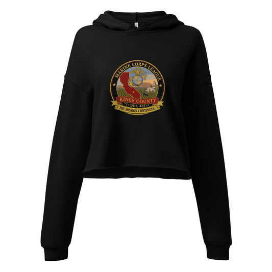 Performance | Cropped Hoodie | Marine Corps League kings County Det 455 | Shield Logo