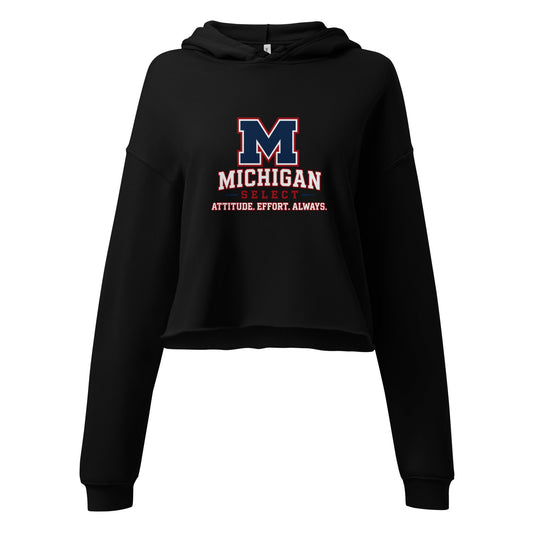 Performance | Cropped Hoodie | Michigan Select Baseball | Crest Logo