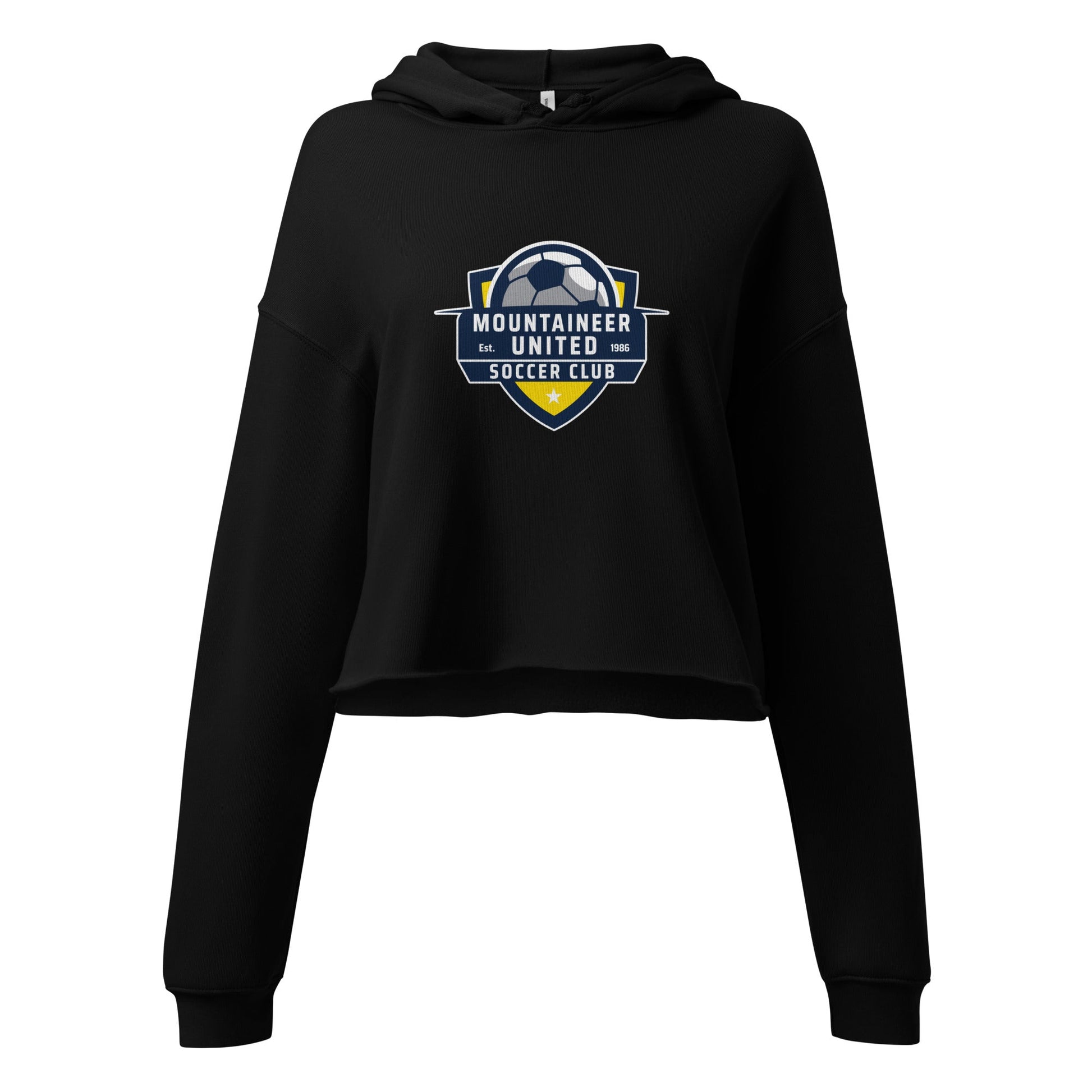 Performance | Cropped Hoodie | Mountaineer United Soccer Club | Alpine Crest Logo