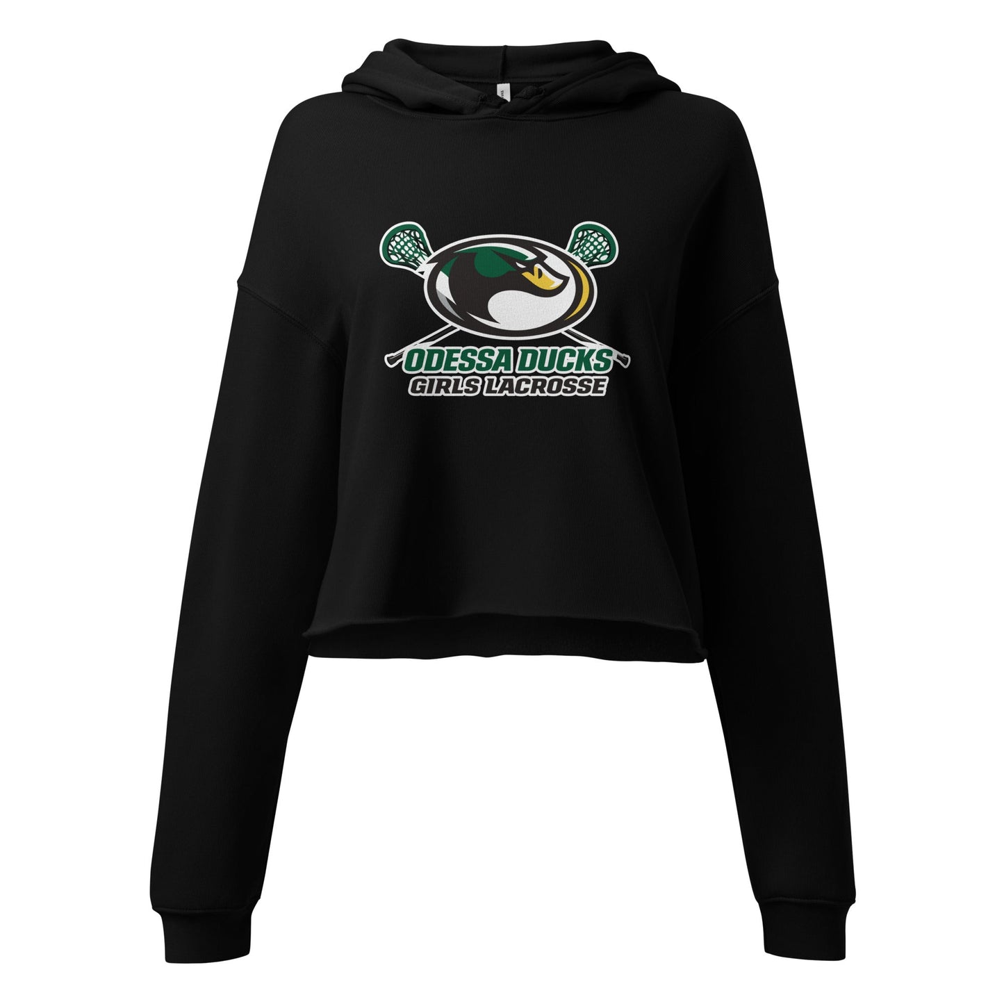 Performance | Cropped Hoodie | Odessa Girls Lacrosse | Duck Sticks Logo