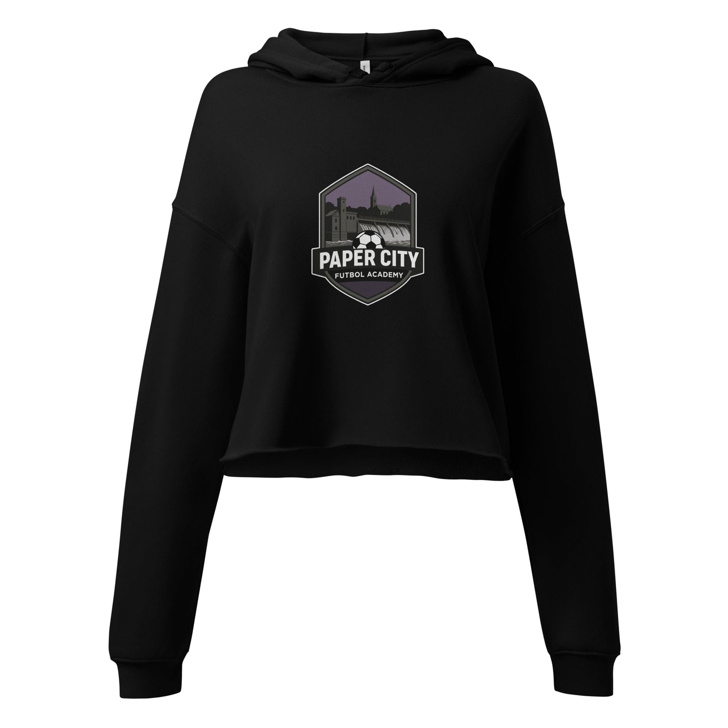 Performance | Cropped Hoodie | Paper City Futbol Academy | Vanguard Shield Logo