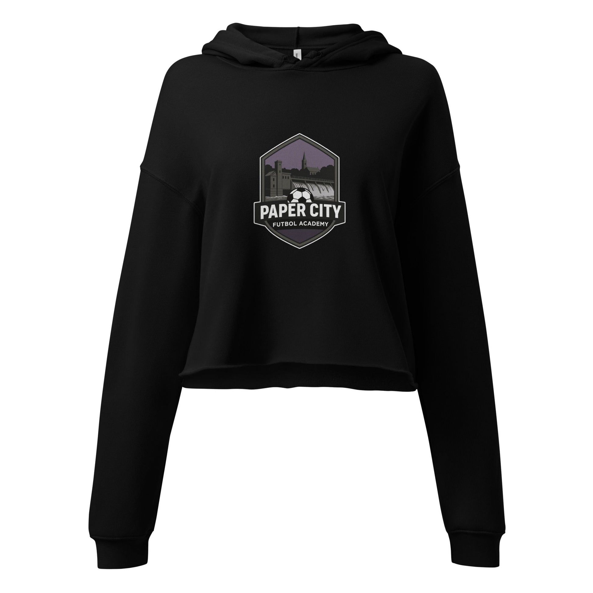 Performance | Cropped Hoodie | Paper City Futbol Academy | Vanguard Shield Logo
