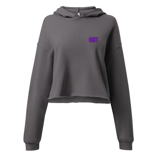 Performance | Cropped Hoodie | Pure Grit Softball | Purple Logo