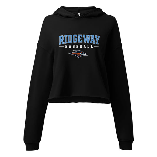 Performance | Cropped Hoodie | Ridgeway High School Baseball | Athletics Logo