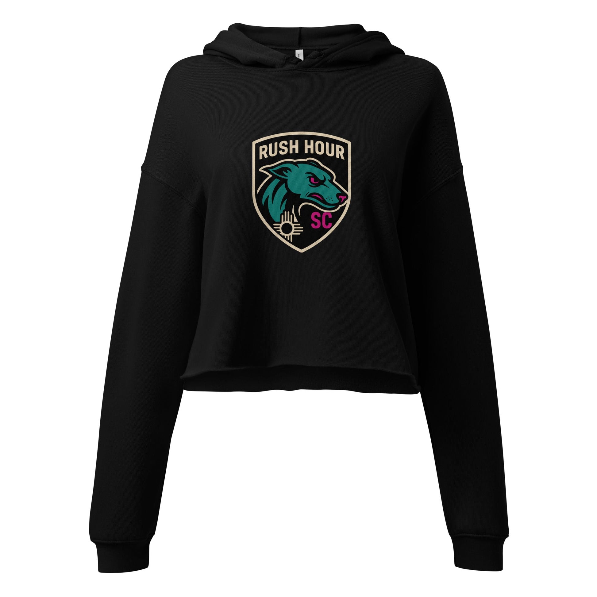 Performance | Cropped Hoodie | Rush Hour | Badge Logo