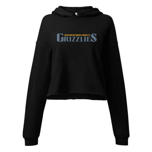 Performance | Cropped Hoodie | Rutherford County Grizzlies Football | Alt Script Logo