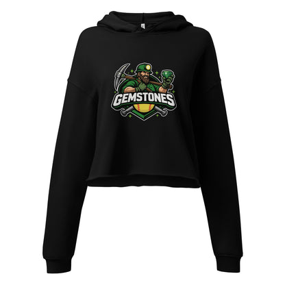Performance | Cropped Hoodie | Silver Valley Gemstones | Emerald Valley Logo