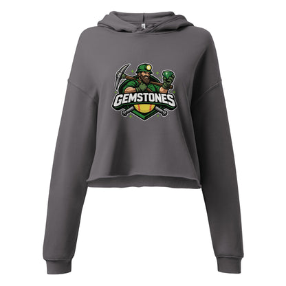 Performance | Cropped Hoodie | Silver Valley Gemstones | Emerald Valley Logo
