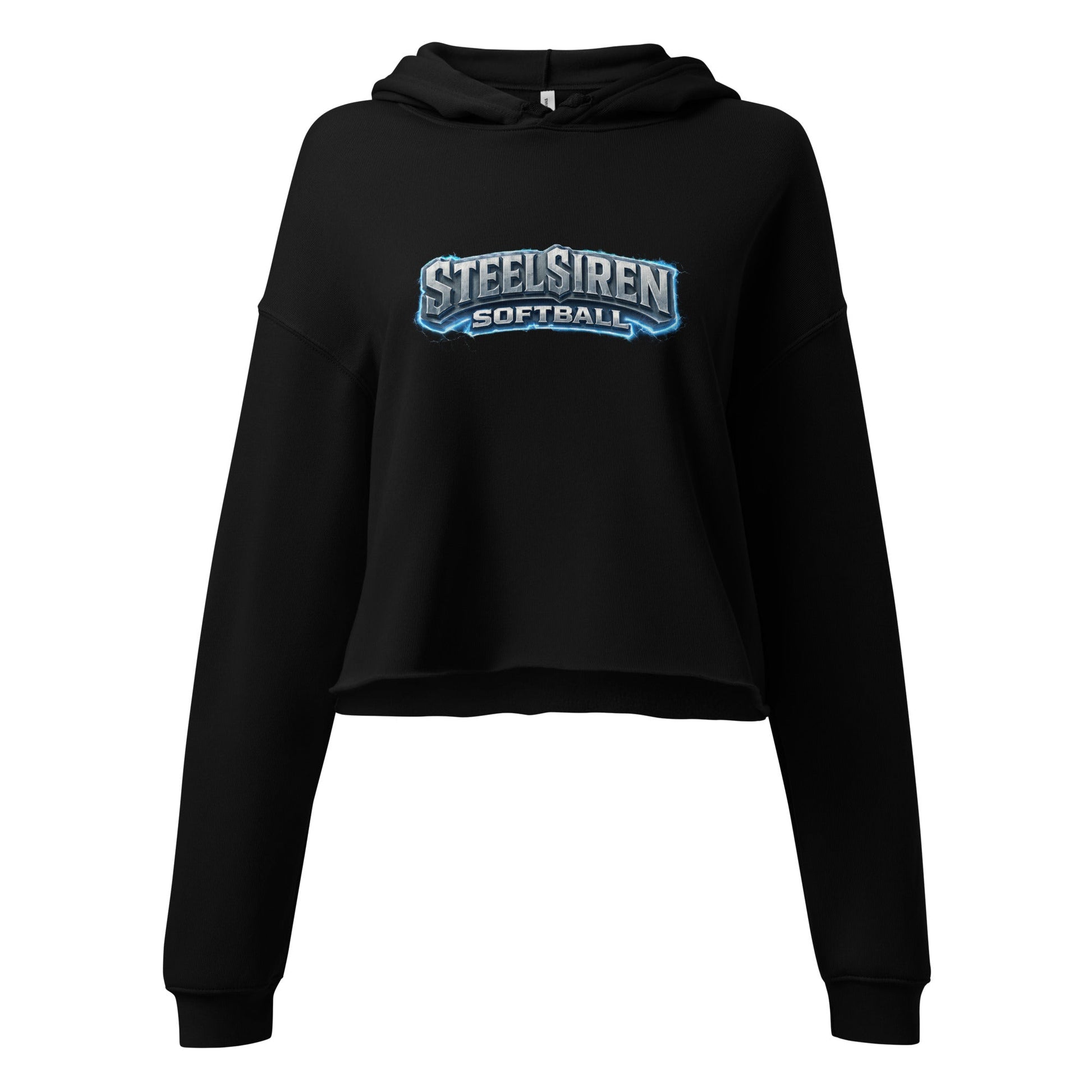 Performance | Cropped Hoodie | STEEL SIREN | Lightning Logo