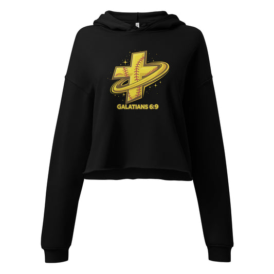Performance | Cropped Hoodie | Stingers Softball | Galatians 6:9 Logo