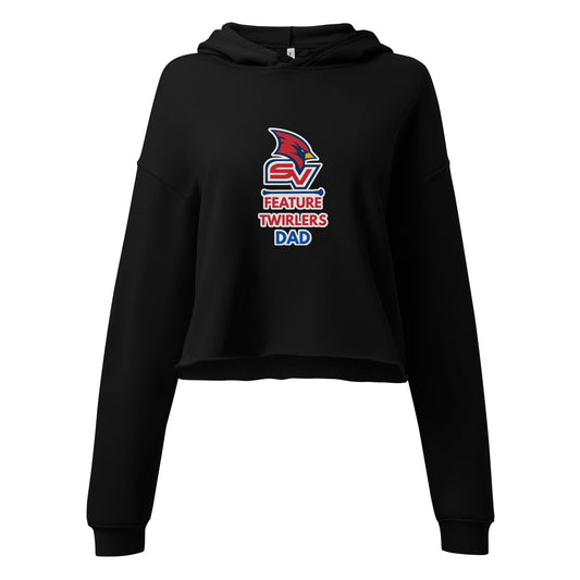 Performance | Cropped Hoodie | SVSU Feature twirlers | Dad Logo