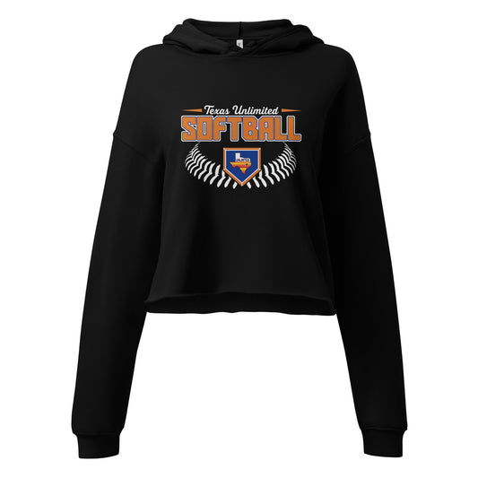 Performance | Cropped Hoodie | Texas Unlimited | Softball Logo