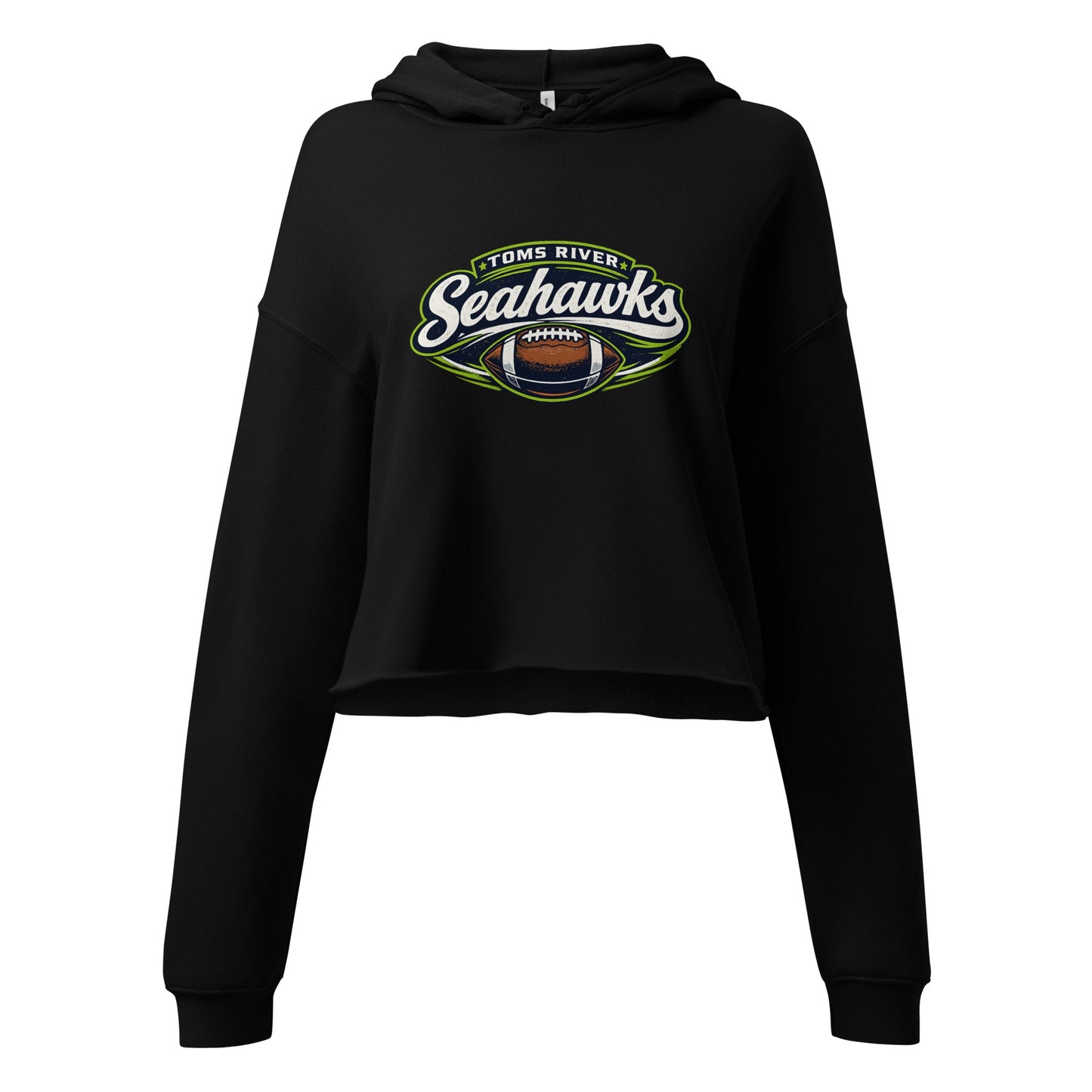 Performance | Cropped Hoodie | Toms River Seahawks | Football Emblem Logo