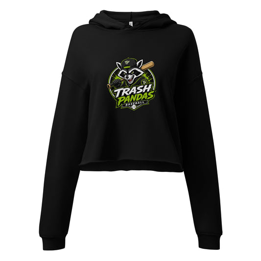 Performance | Cropped Hoodie | Trash Pandas Baseball Organization | Mascot Logo