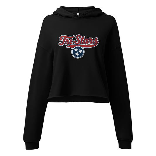Performance | Cropped Hoodie | Tri - Stars | 3 Stars Logo