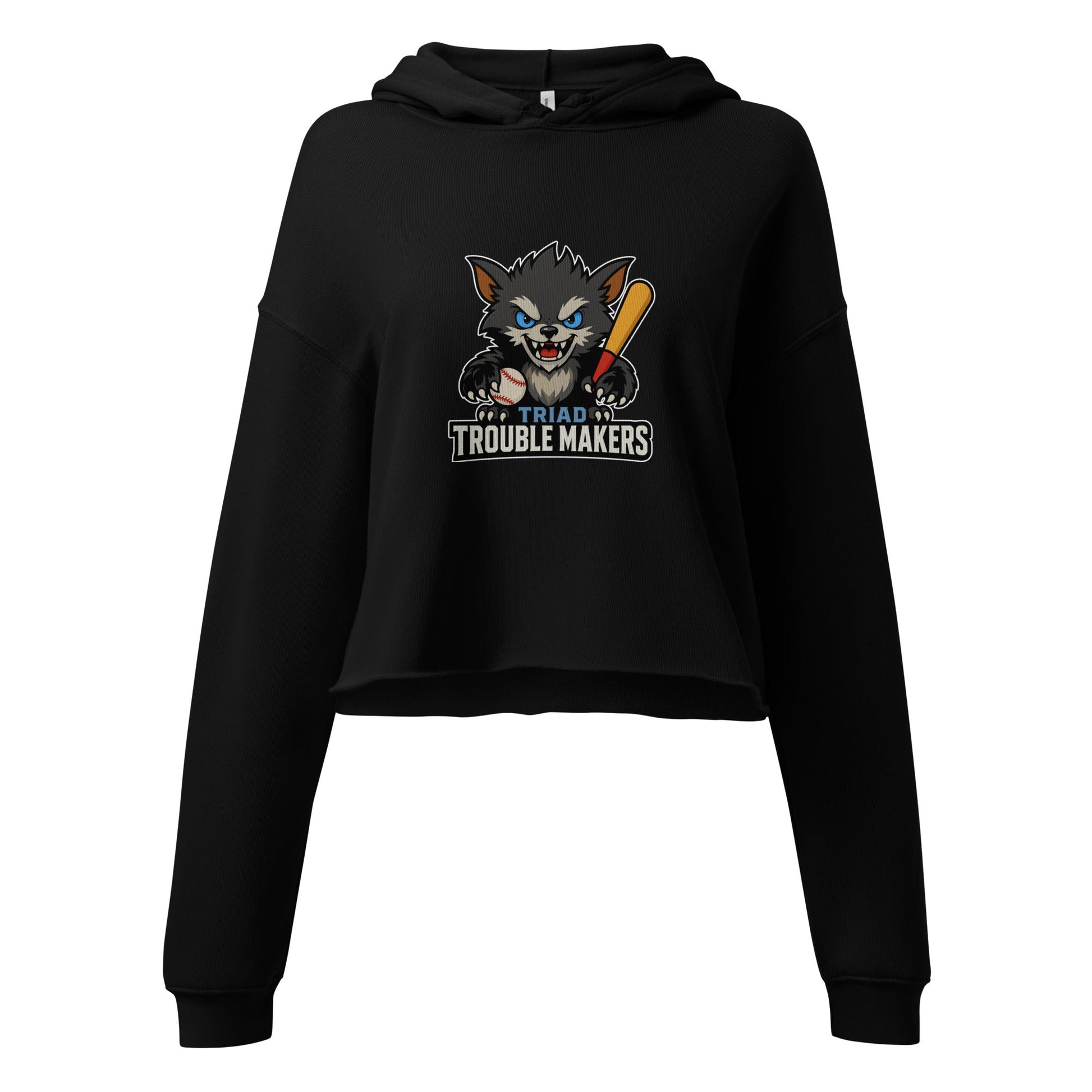Performance | Cropped Hoodie | Triad Troublemakers | Mascot Logo