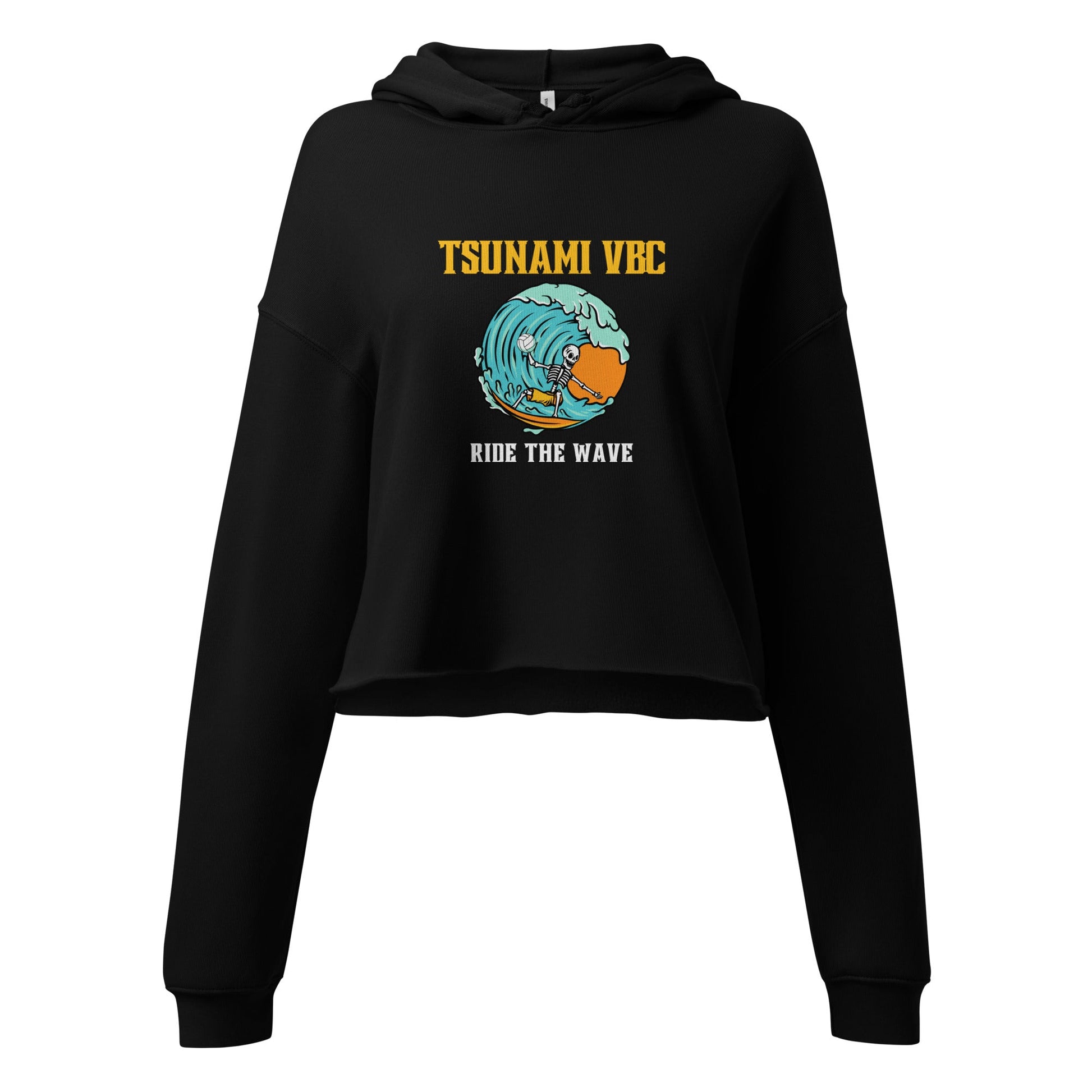 Performance | Cropped Hoodie | Tsunami Volleyball Club | Surf Wave VBC Logo