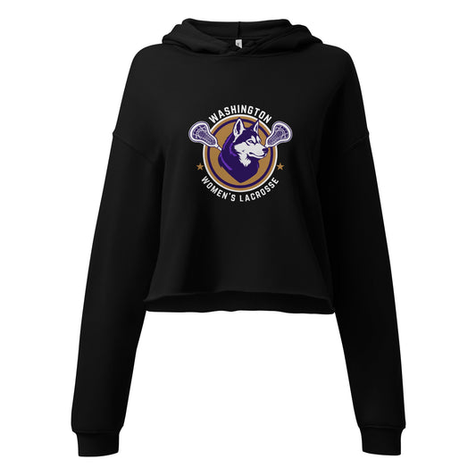 Performance | Cropped Hoodie | UW Women's Club Lacrosse | Badge Logo