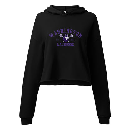 Performance | Cropped Hoodie | UW Women's Club Lacrosse | Washington Lacrosse Logo