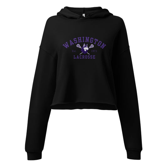 Performance | Cropped Hoodie | UW Women's Club Lacrosse | Washington Lacrosse Logo