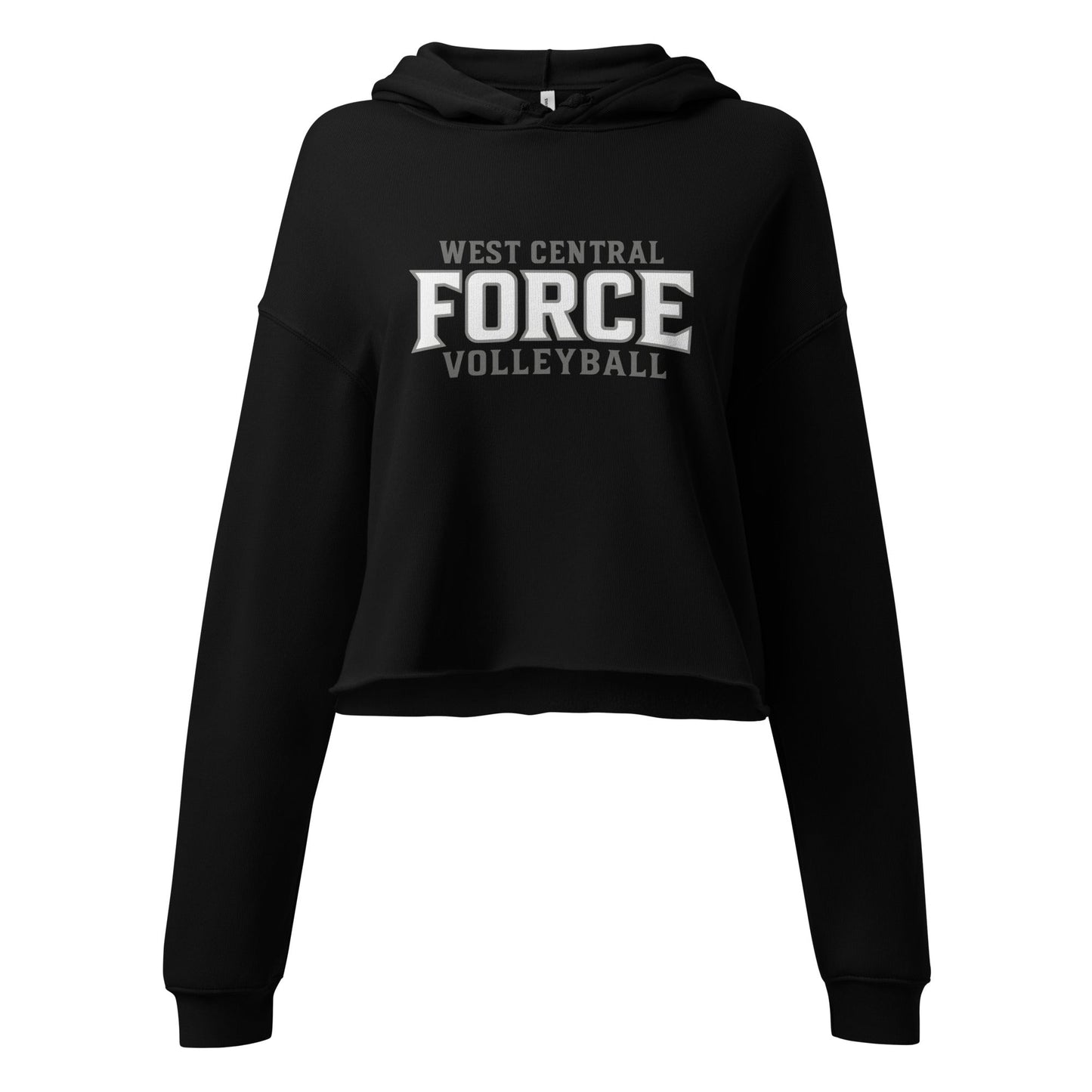 Performance | Cropped Hoodie | West Central Force Volleyball | Grey Logo